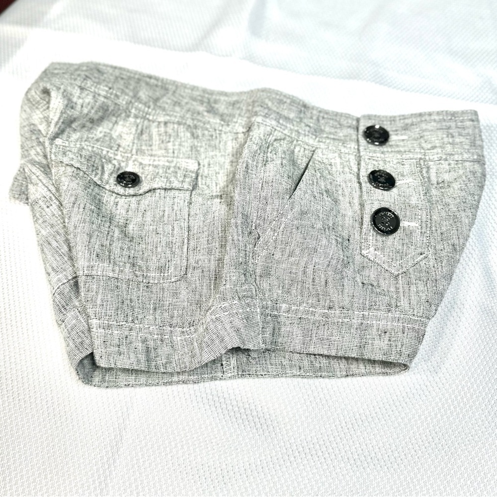 Express Gray High Waist Shorts with Nautical Flair - Picture 5 of 9